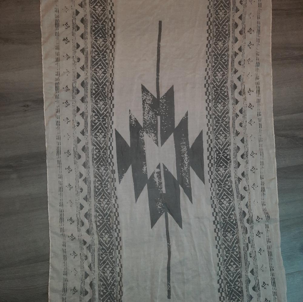 Charlotte Russe Southwestern Style Lightweight Fringe Scarf